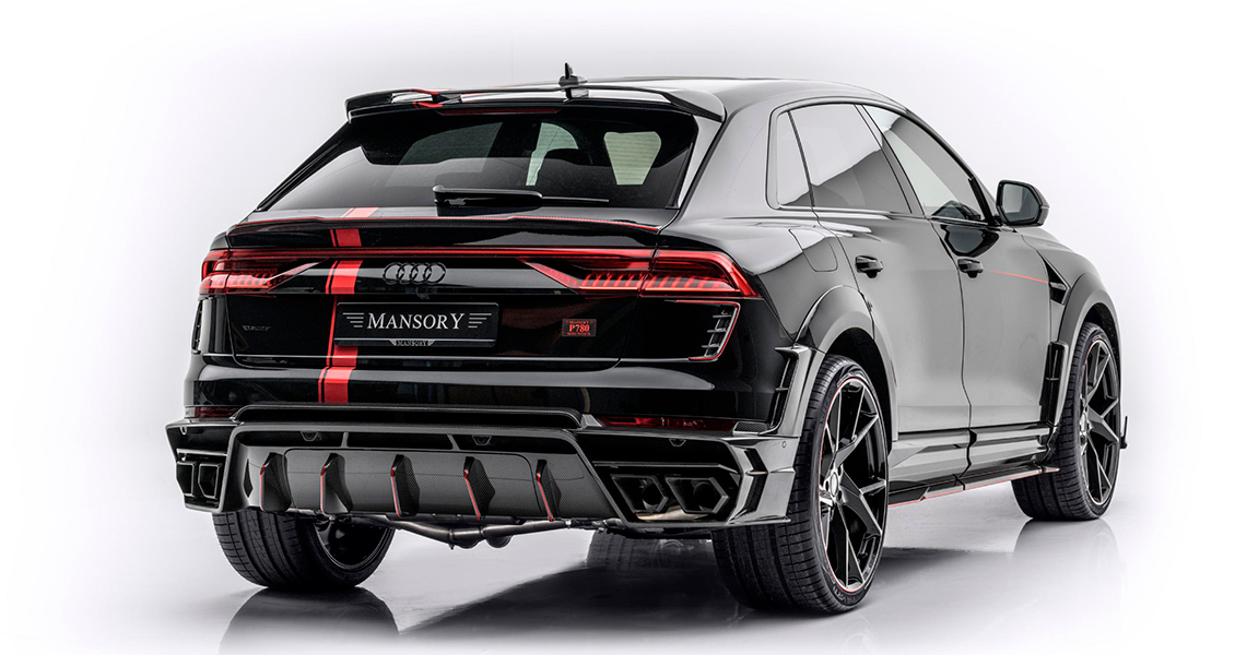 Тюнинг Mansory для Audi RSQ8. Обвес, диски, выхлопная система, интерьер