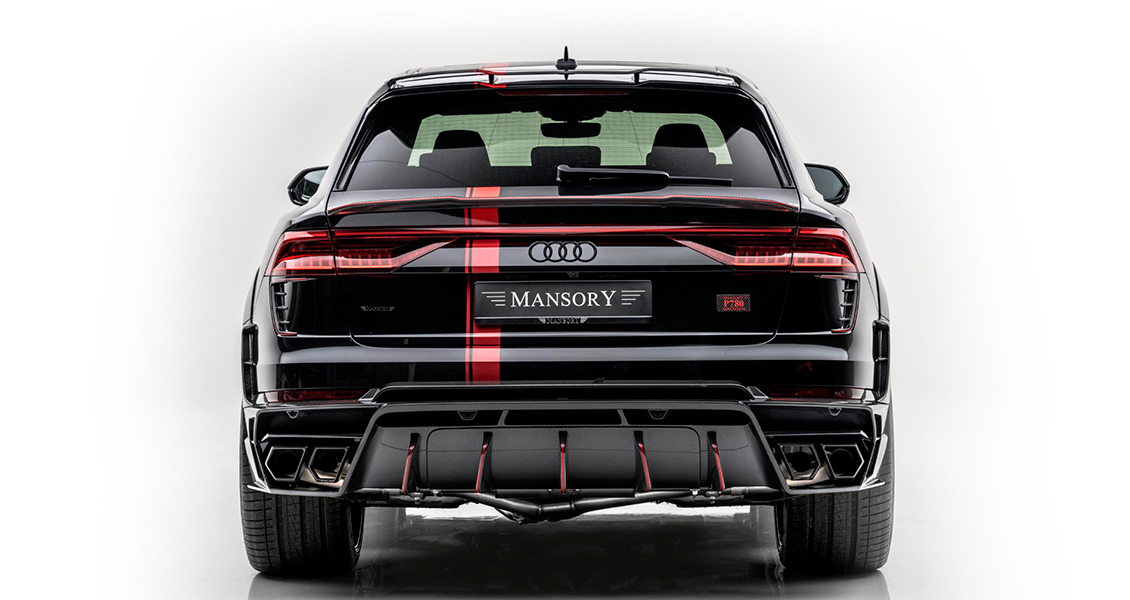 Тюнинг Mansory для Audi RSQ8. Обвес, диски, выхлопная система, интерьер
