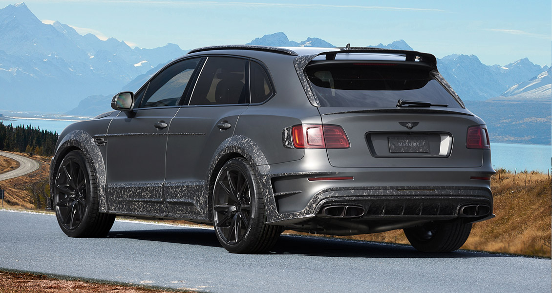 Тюнинг Mansory для Bentley Bentayga 2018 2019 2020. Обвес, диски, выхлопная система, интерьер