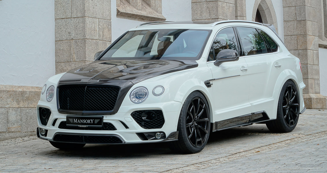 Тюнинг Mansory для Bentley Bentayga 2018 2019 2020. Обвес, диски, выхлопная система, интерьер