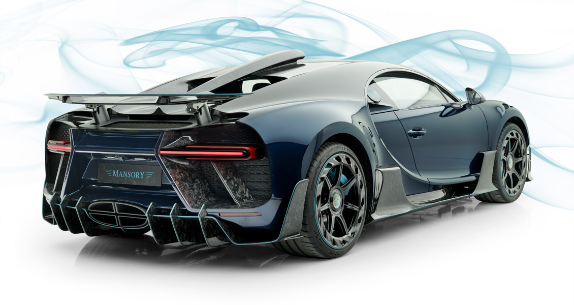 Тюнинг Mansory для Bugatti Chiron Centuria. Обвес, диски, выхлопная система, интерьер