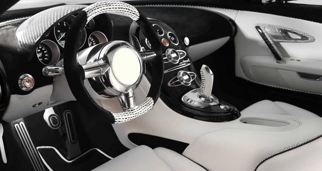 Тюнинг Mansory для Bugatti Veyron Linea Vincero. Обвес, диски, выхлопная система, интерьер