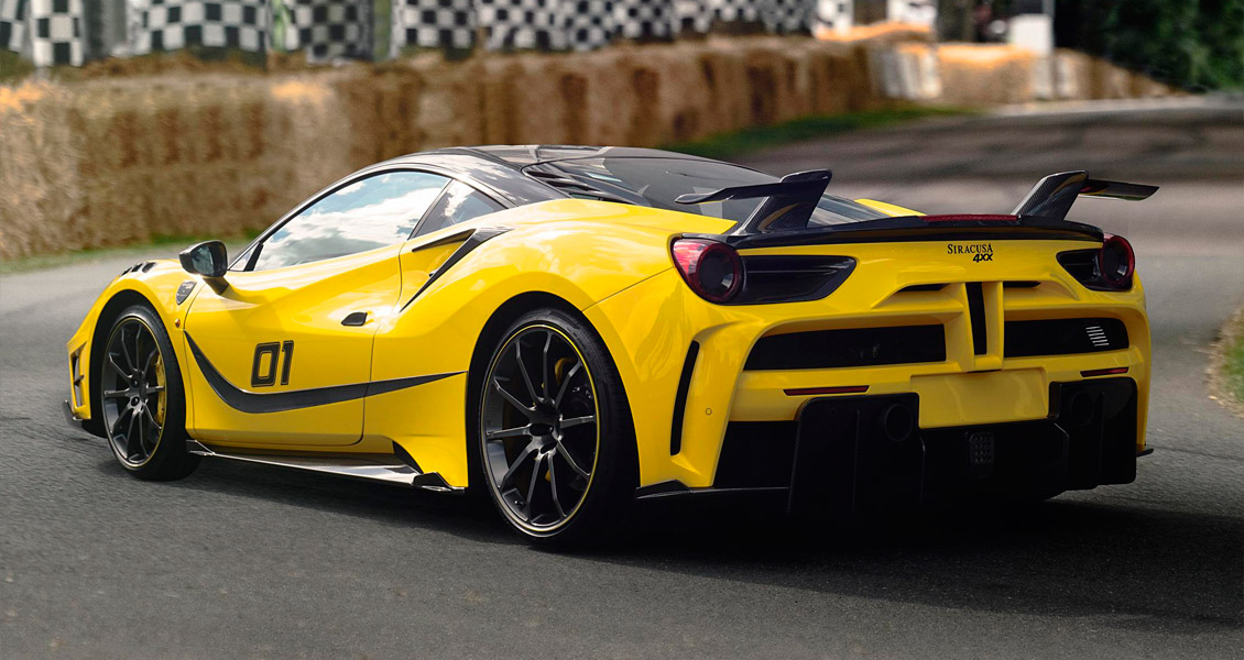 Тюнинг Mansory для Ferrari 488 Siracusa. Обвес, диски, выхлопная система, интерьер