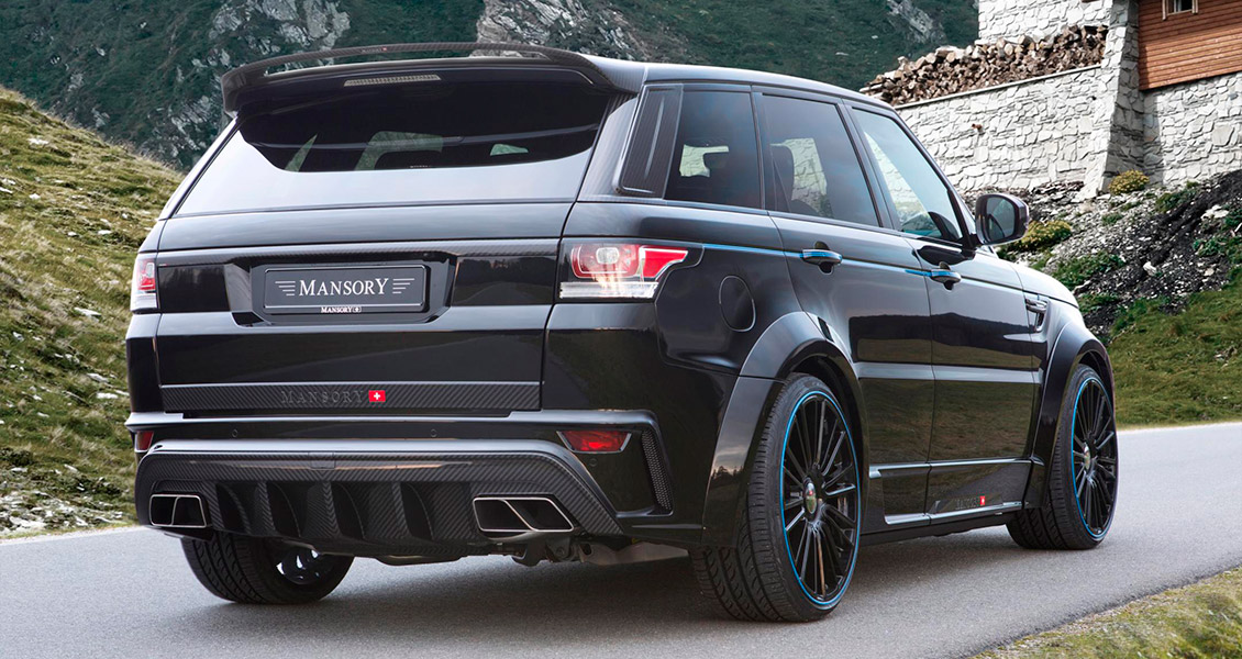 Тюнинг Mansory для Range Rover Sport 2017 2016 2015 2014. Обвес, диски, выхлопная система, интерьер