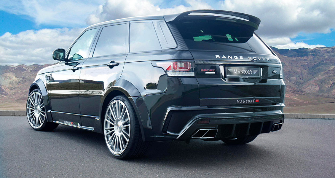 Тюнинг Mansory для Range Rover Sport 2017 2016 2015 2014. Обвес, диски, выхлопная система, интерьер