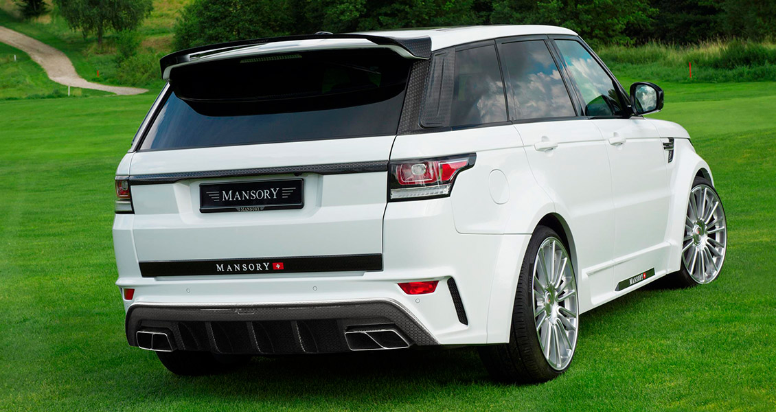 Тюнинг Mansory для Range Rover Sport 2017 2016 2015 2014. Обвес, диски, выхлопная система, интерьер