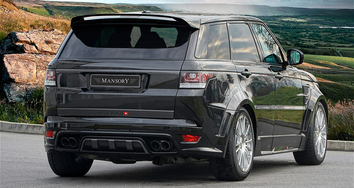 Тюнинг Mansory для Range Rover Sport SVR 2017 2016 2015 2014. Обвес, диски, выхлопная система, интерьер
