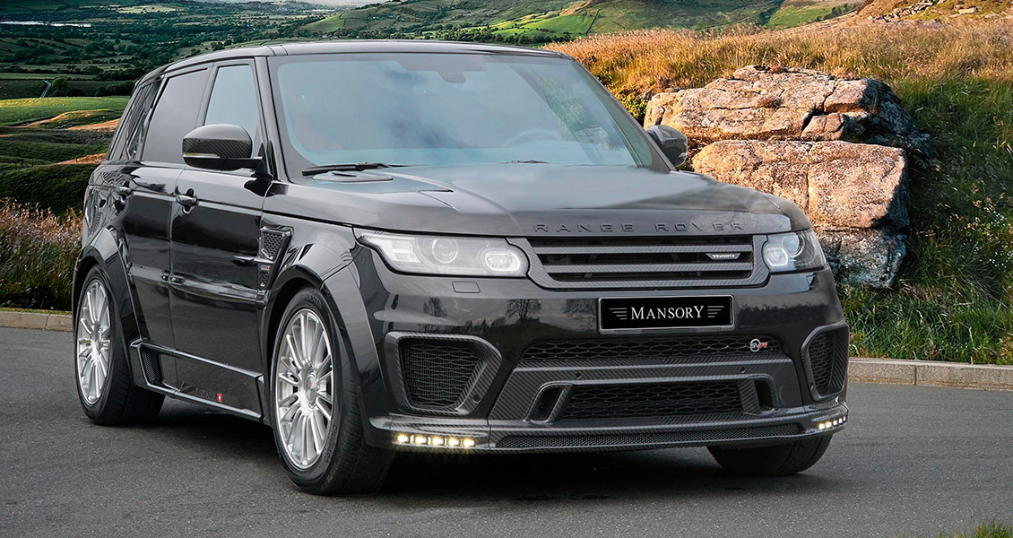 Тюнинг Mansory для Range Rover Sport SVR 2017 2016 2015 2014. Обвес, диски, выхлопная система, интерьер