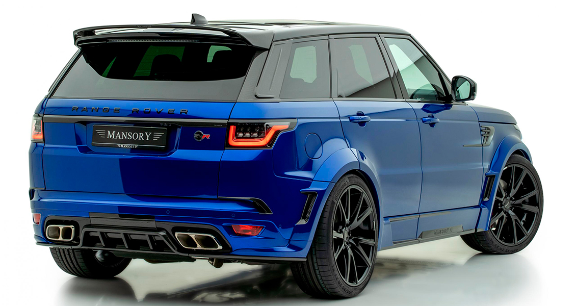 Тюнинг Mansory для Range Rover Sport SVR 2020 2019 2018. Обвес, диски, выхлопная система, интерьер