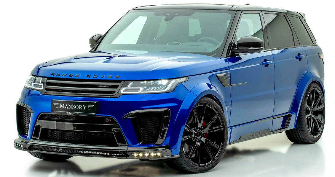 Тюнинг Mansory для Range Rover Sport SVR 2020 2019 2018. Обвес, диски, выхлопная система, интерьер