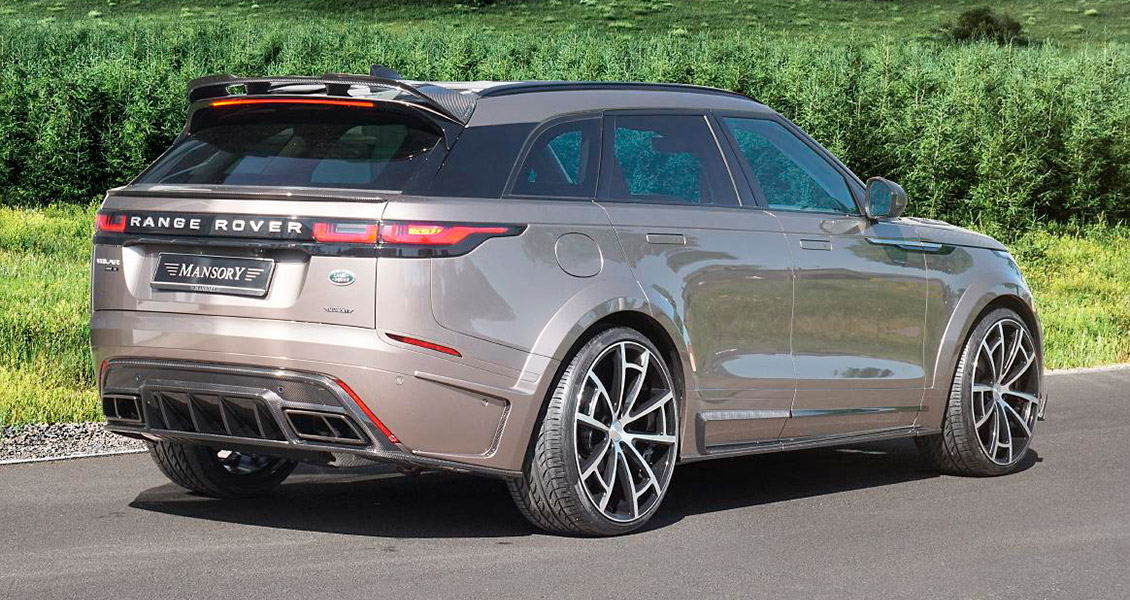 Тюнинг Mansory для Range Rover Velar. Обвес, диски, выхлопная система, интерьер