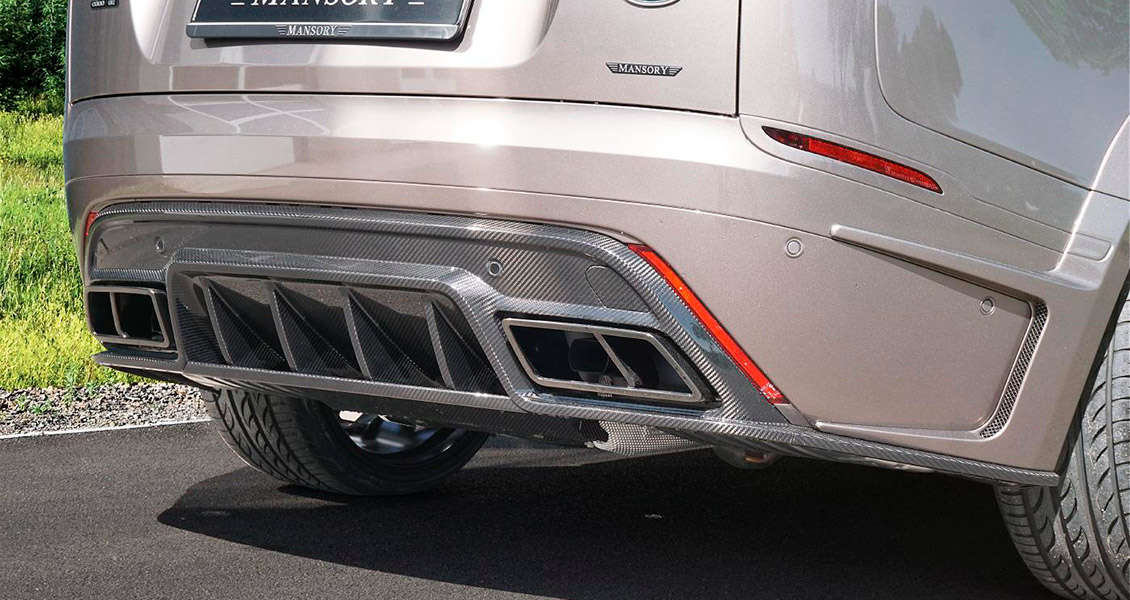 Тюнинг Mansory для Range Rover Velar. Обвес, диски, выхлопная система, интерьер