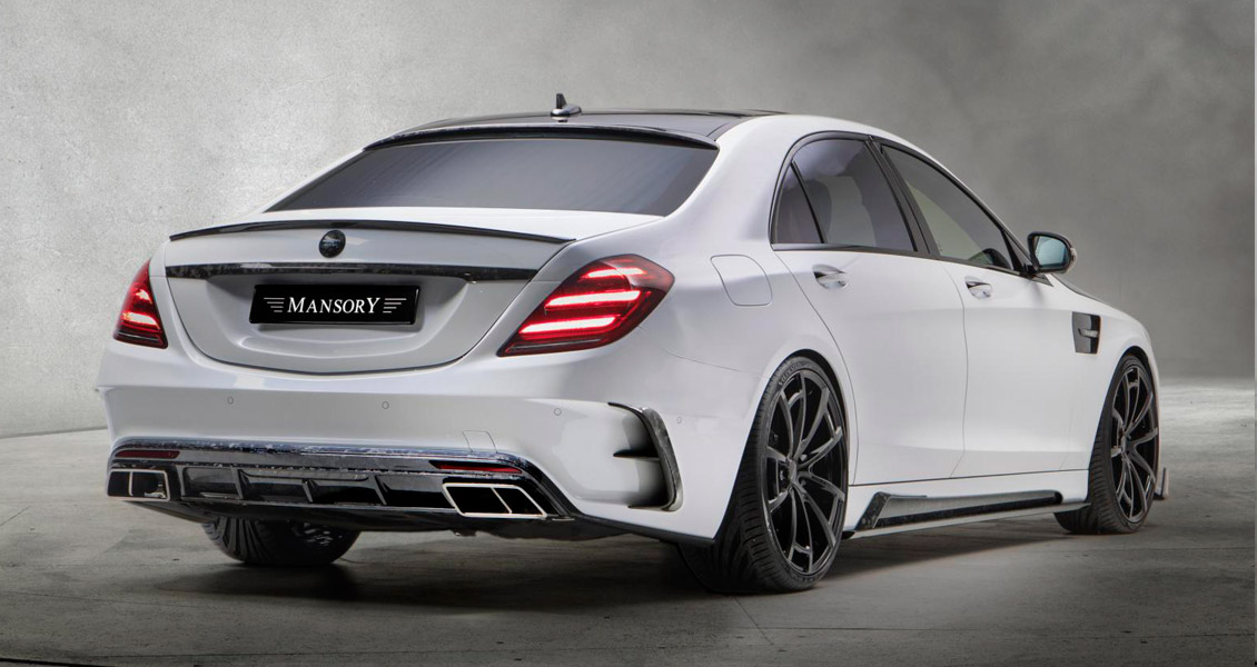 Тюнинг Mansory для Mercedes S W222 2018 2019 2020. Обвес, диски, выхлопная система, интерьер