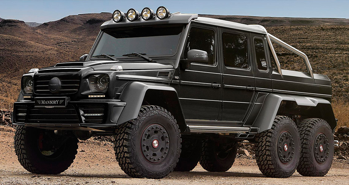 Тюнинг Mansory Gronos для Mercedes G63 6x6 W463. Обвес, диски, выхлопная система, интерьер