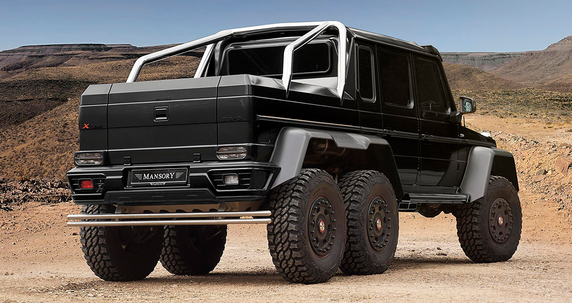 Тюнинг Mansory Gronos для Mercedes G63 6x6 W463. Обвес, диски, выхлопная система, интерьер