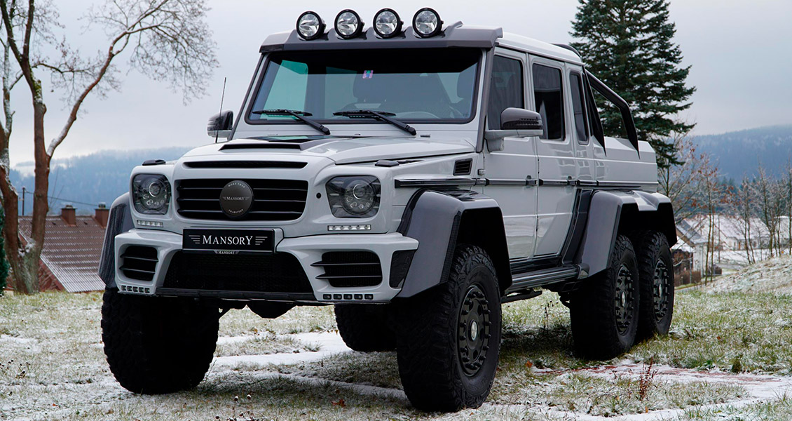 Тюнинг Mansory Gronos для Mercedes G63 6x6 W463. Обвес, диски, выхлопная система, интерьер