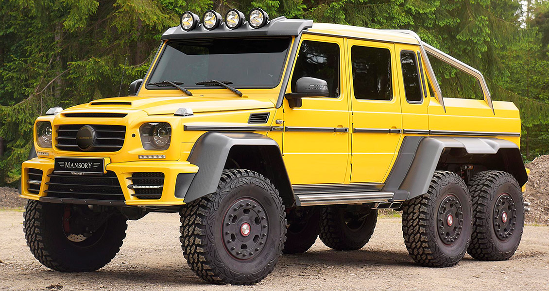 Тюнинг Mansory Gronos для Mercedes G63 6x6 W463. Обвес, диски, выхлопная система, интерьер