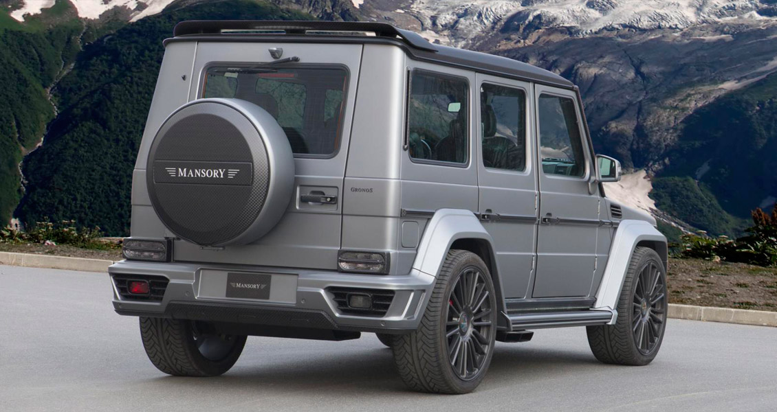 Тюнинг Mansory для Mercedes G63 Gronos W463. Обвес, диски, выхлопная система, интерьер