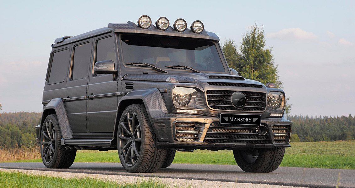 Тюнинг Mansory Gronos Black для Mercedes G63 W463. Обвес, диски, выхлопная система, интерьер