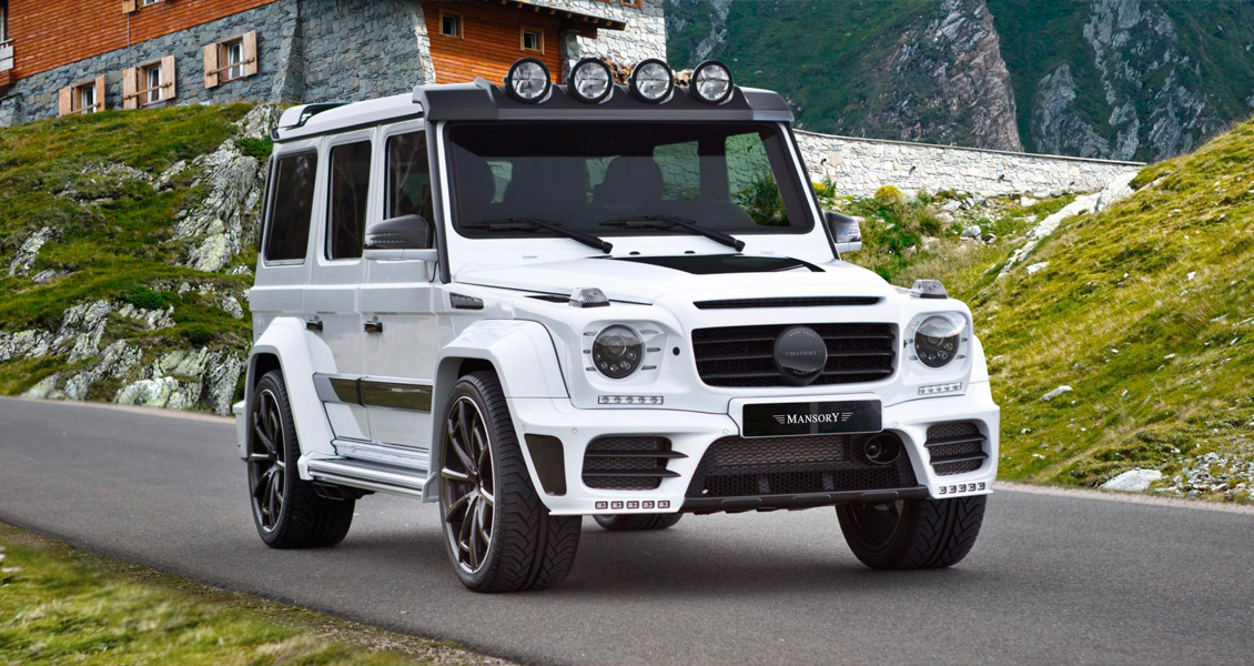 Тюнинг Mansory для Mercedes G63 Gronos W463. Обвес, диски, выхлопная система, интерьер