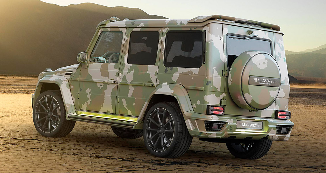 Тюнинг Mansory Sahara для Mercedes G63 W463. Обвес, диски, выхлопная система, интерьер