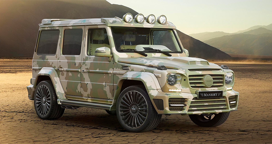 Тюнинг Mansory Sahara для Mercedes G63 W463. Обвес, диски, выхлопная система, интерьер