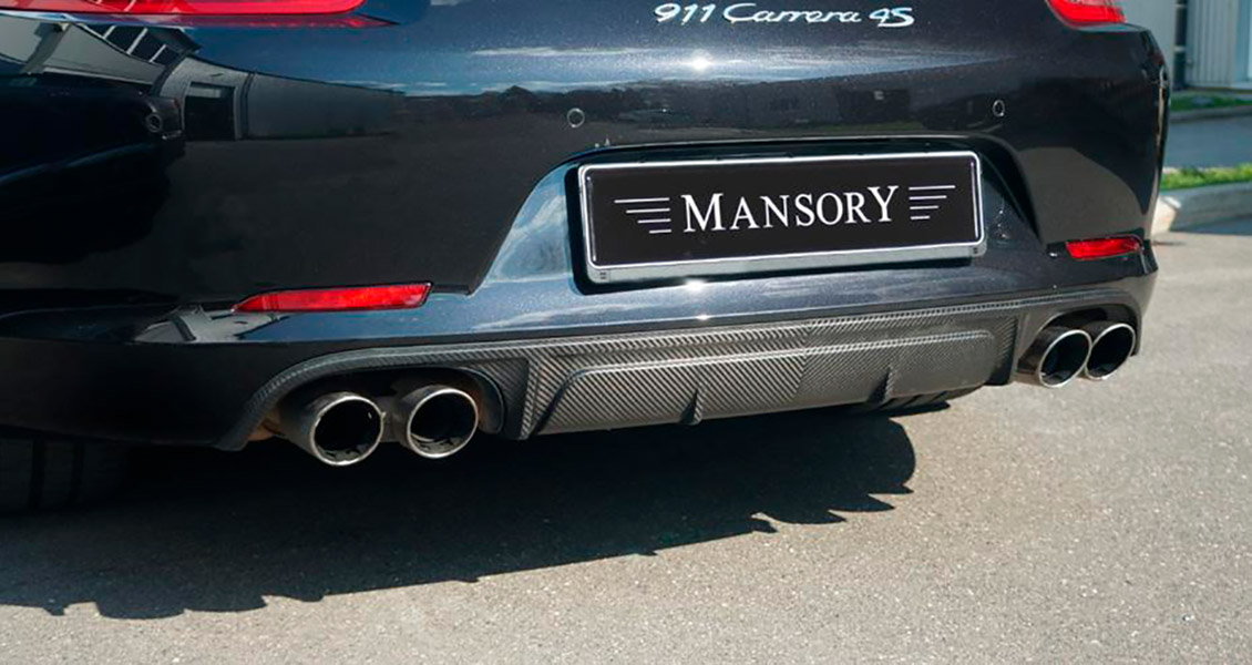 Тюнинг Mansory для Porsche 911 991. Обвес, диски, выхлопная система, интерьер