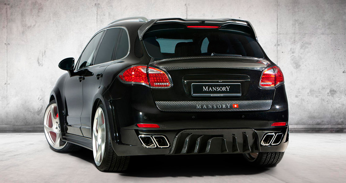 Тюнинг Mansory для Porsche Cayenne 958 2014 2013 2012 2011. Обвес, диски, выхлопная система, интерьер