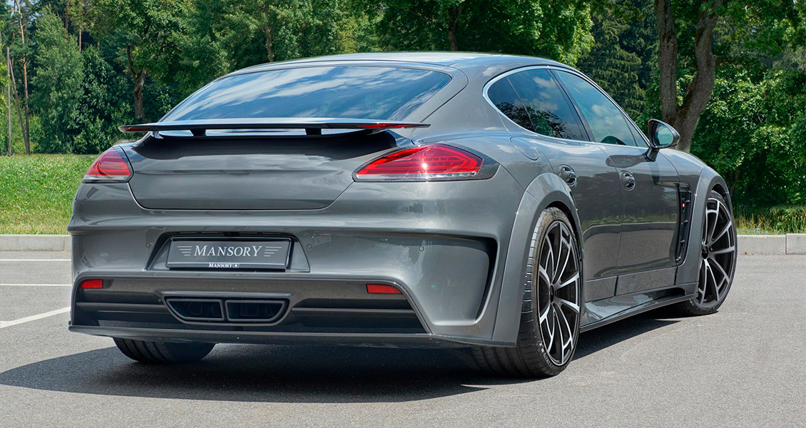 Тюнинг Mansory для Porsche Panamera 970 2016 2015 2014. Обвес, диски, выхлопная система, интерьер