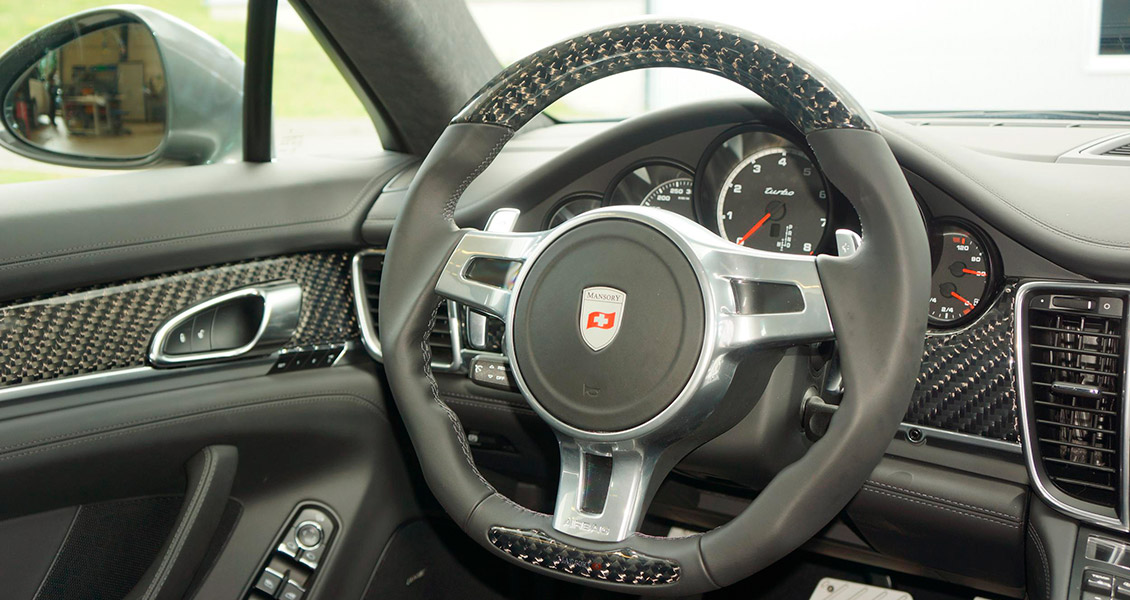 Тюнинг Mansory для Porsche Panamera 970 2016 2015 2014. Обвес, диски, выхлопная система, интерьер