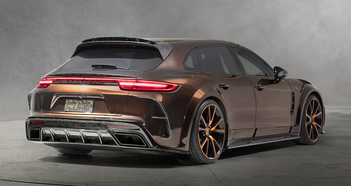 Тюнинг Mansory для Porsche Panamera 971 Sport Turismo. Обвес, диски, выхлопная система, интерьер