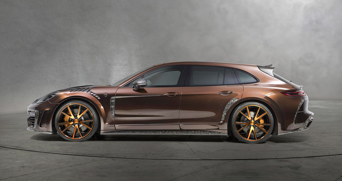 Тюнинг Mansory для Porsche Panamera 971 Sport Turismo. Обвес, диски, выхлопная система, интерьер