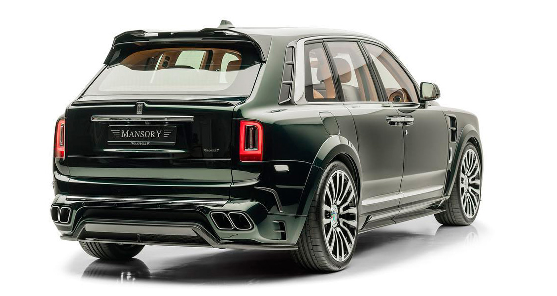 Тюнинг Mansory для Rolls-Royce Cullinan. Обвес, диски, выхлопная система, интерьер