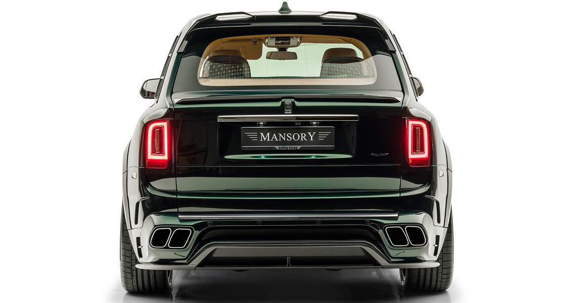 Тюнинг Mansory для Rolls-Royce Cullinan. Обвес, диски, выхлопная система, интерьер