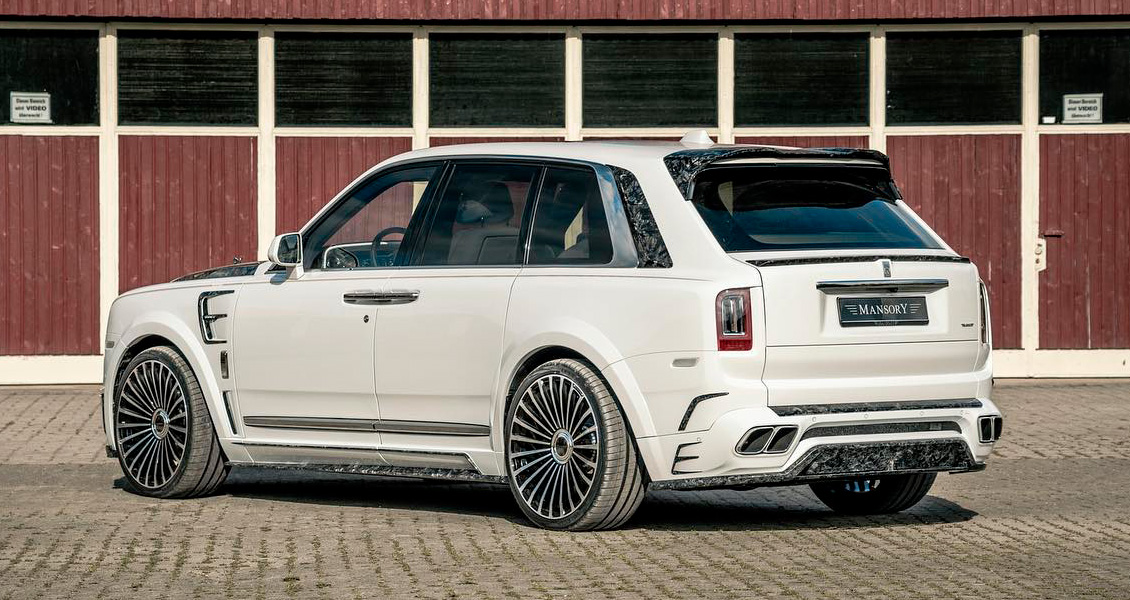 Тюнинг Mansory для Rolls-Royce Cullinan. Обвес, диски, выхлопная система, интерьер