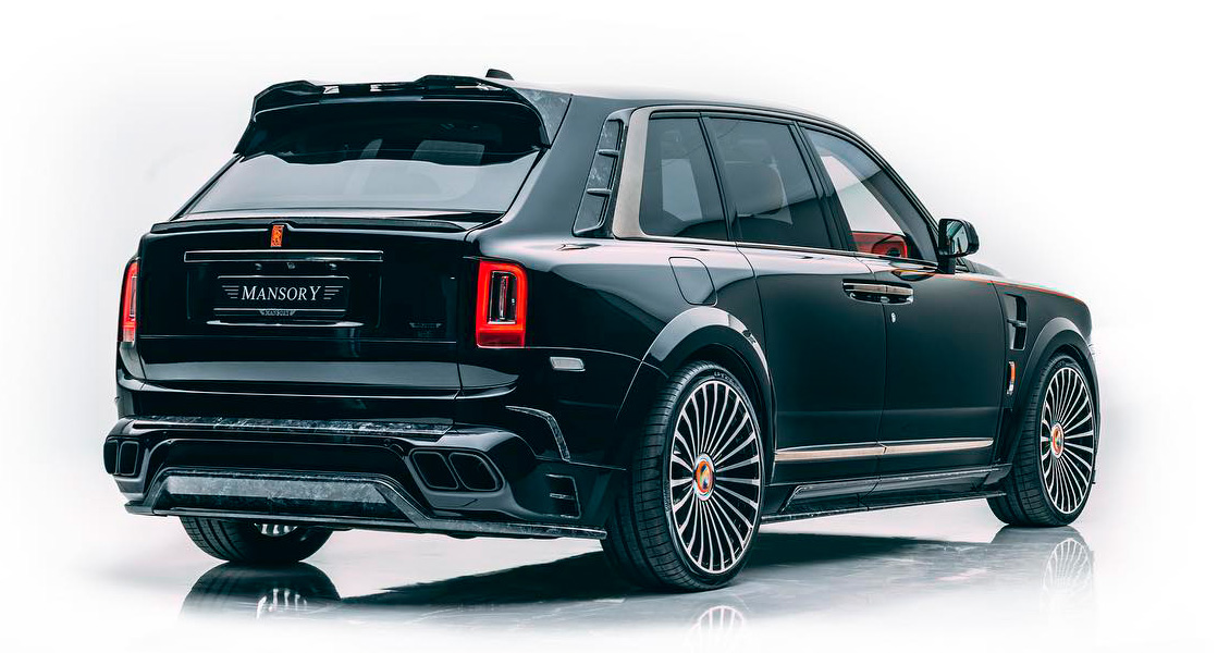 Тюнинг Mansory для Rolls-Royce Cullinan. Обвес, диски, выхлопная система, интерьер