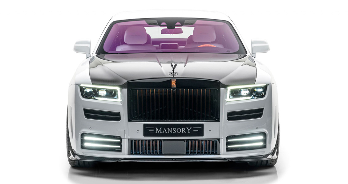 Тюнинг Mansory для Rolls-Royce Ghost 2021 2022. Обвес, диски, выхлопная система, интерьер