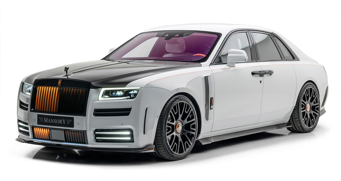 Тюнинг Mansory для Rolls-Royce Ghost 2021 2022. Обвес, диски, выхлопная система, интерьер