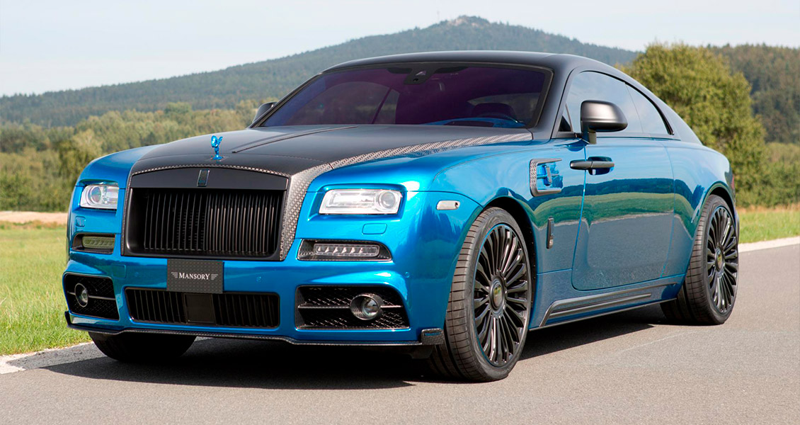 Тюнинг Mansory Bleurion для Rolls-Royce Wraith 2015 2014 2013. Обвес, диски, выхлопная система, интерьер